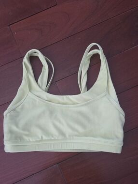 Lululemon Double Bra Light Yellow Bra